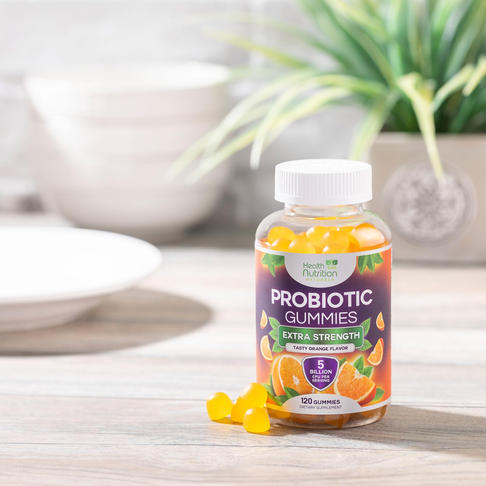 Health Nutrition Naturals cGMP-tested label reinforces quality control for probiotics.