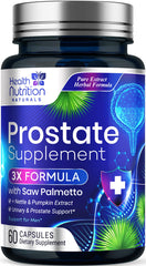 Health Nutrition Naturals Prostate Supplement bottle front promotes urinary comfort.