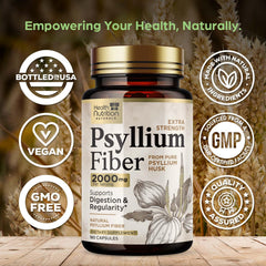 Close-up of psyllium capsules showcases plant-based fiber for regularity