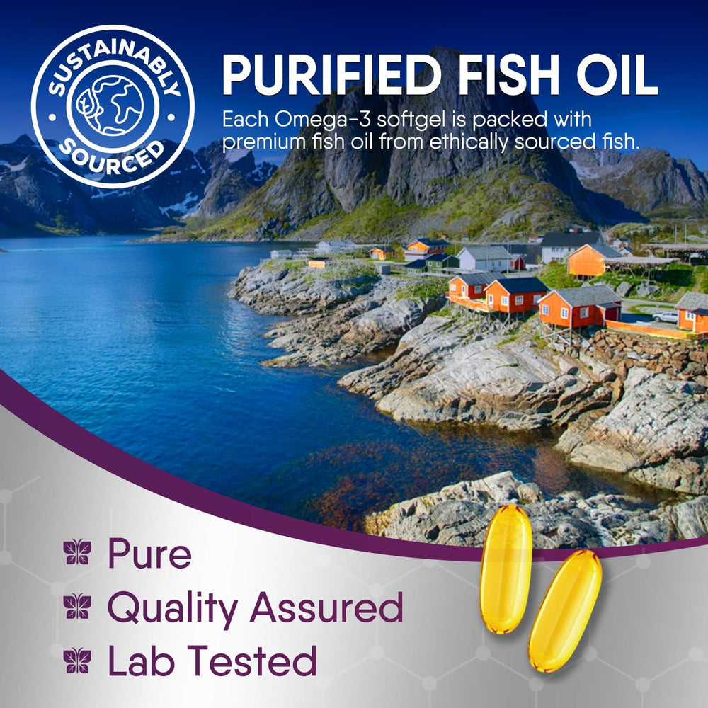Health Nutrition Naturals serving size and DHA/EPA details on label