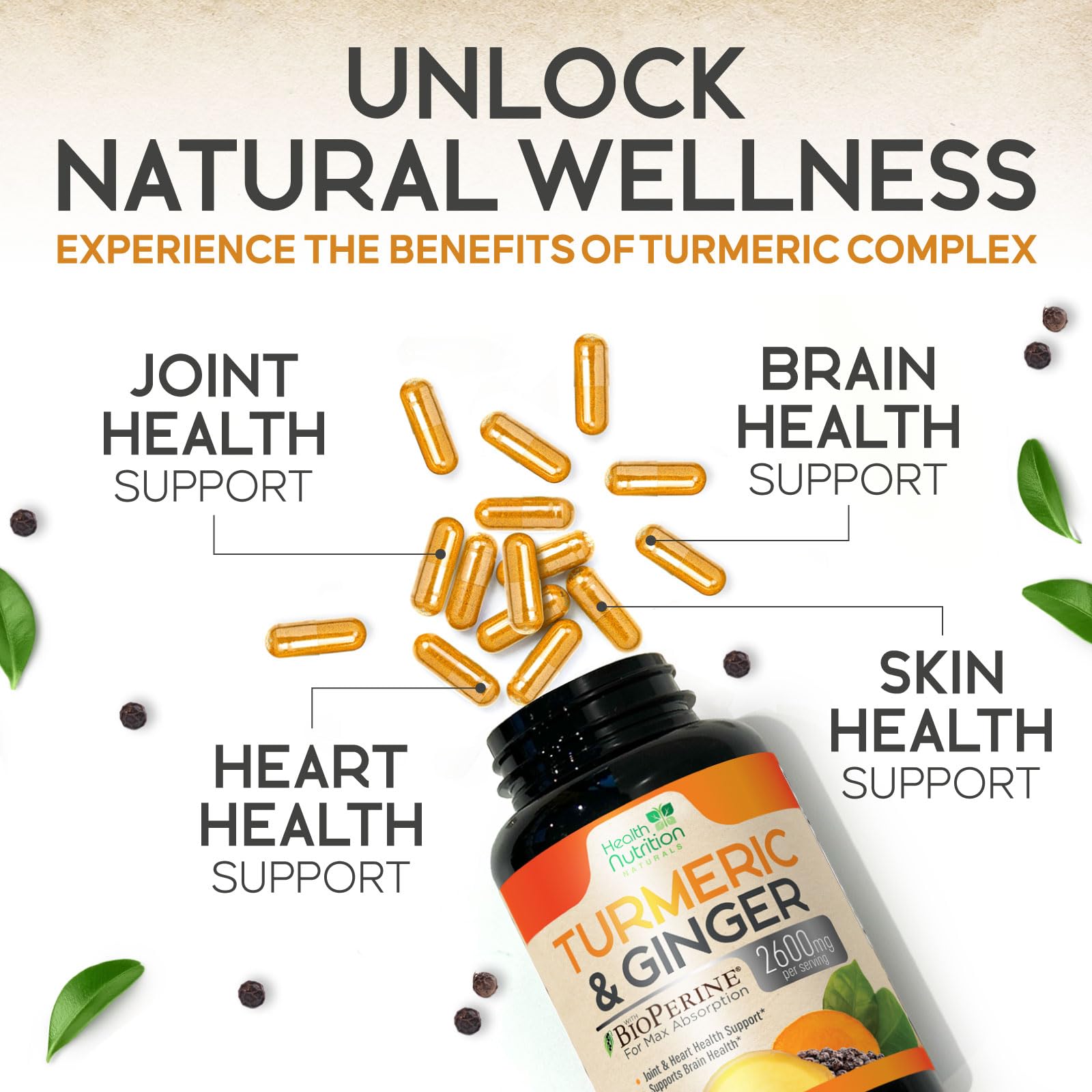 Health Nutrition Naturals USA-made bottle on clean background