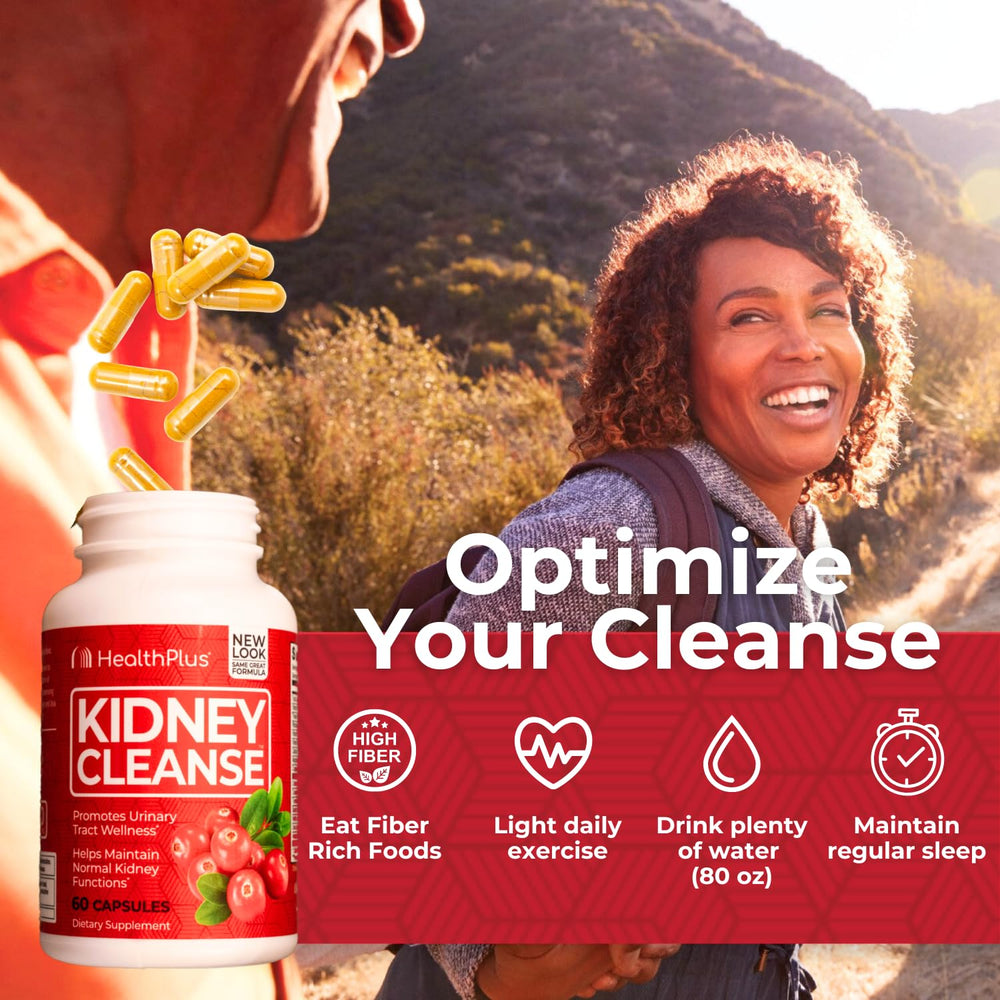 Health Plus Advanced Kidney Cleanse turmeric root highlights natural botanicals