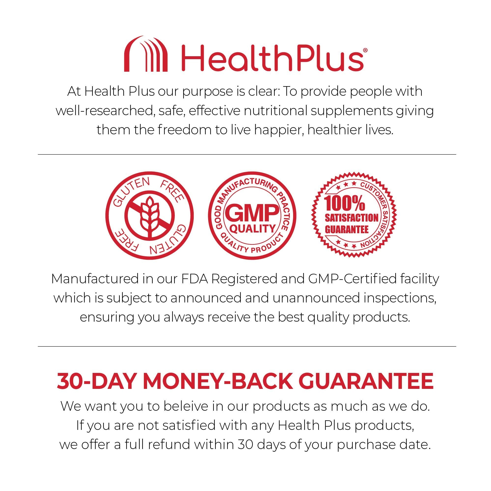 Health Plus Herbal Detox+ daily-use instructions on back panel.