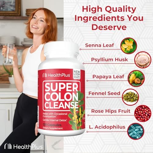 Health Plus Lactobacillus acidophilus balance graphic, promotes gut health and digestion