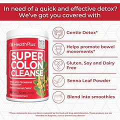 Glass of water with Health Plus Cleanse ready to drink