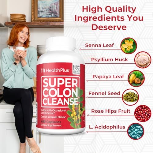 Papaya leaf section from Health Plus supplement emphasizing digestive enzymes