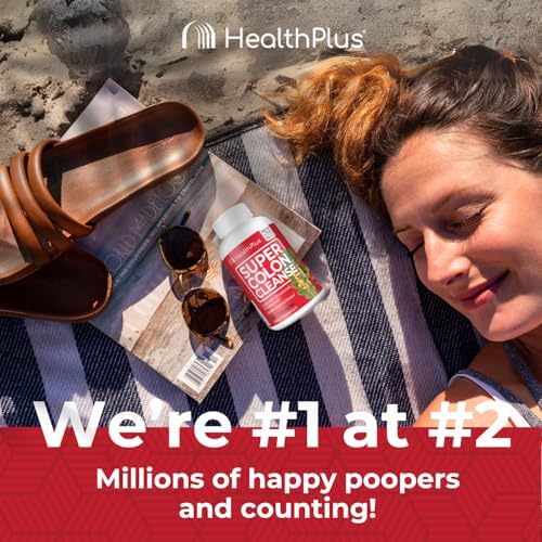 Health Plus Super Colon Cleanse in-store display attracting shopper attention.