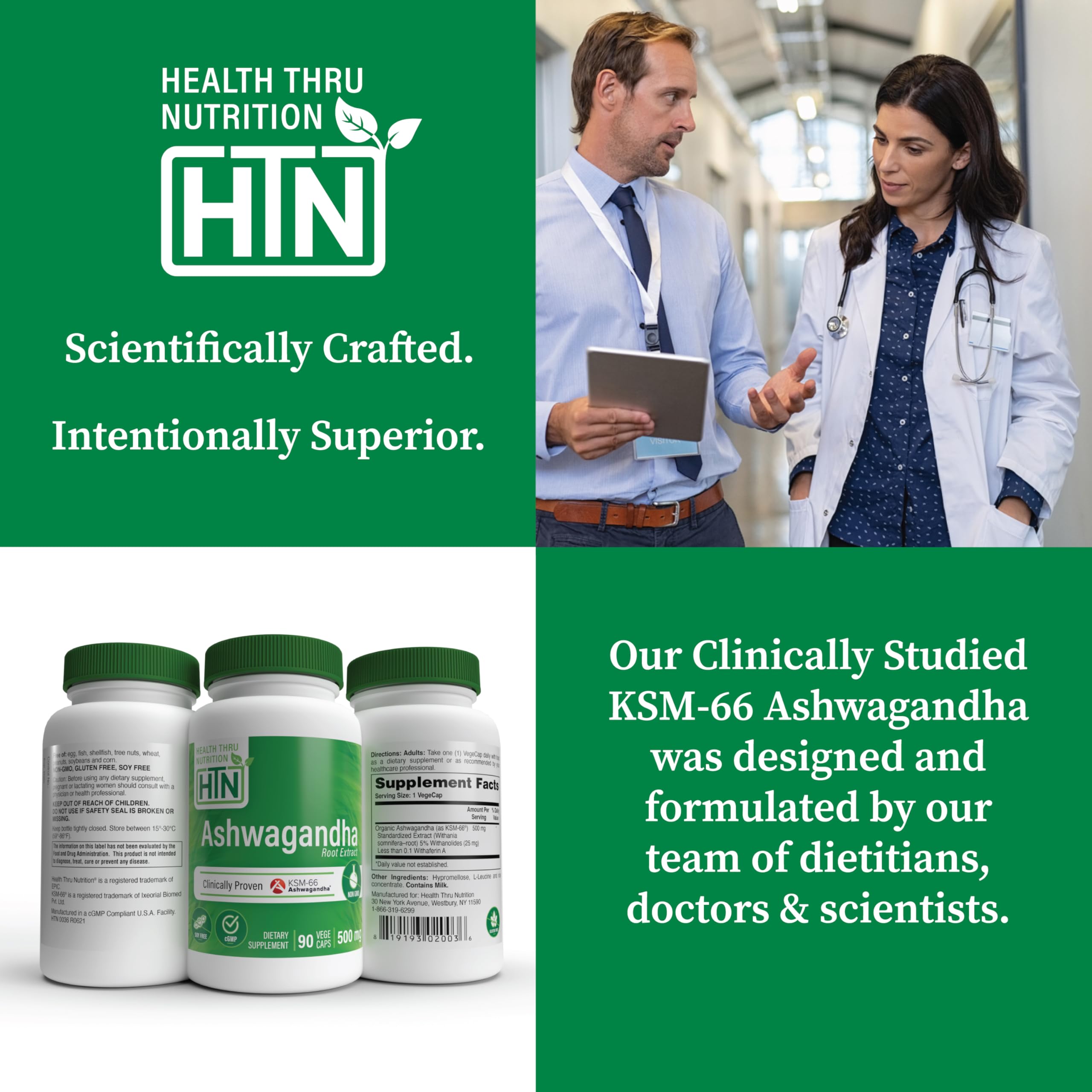 Health Thru Nutrition Ashwagandha green chemistry production without solvents.