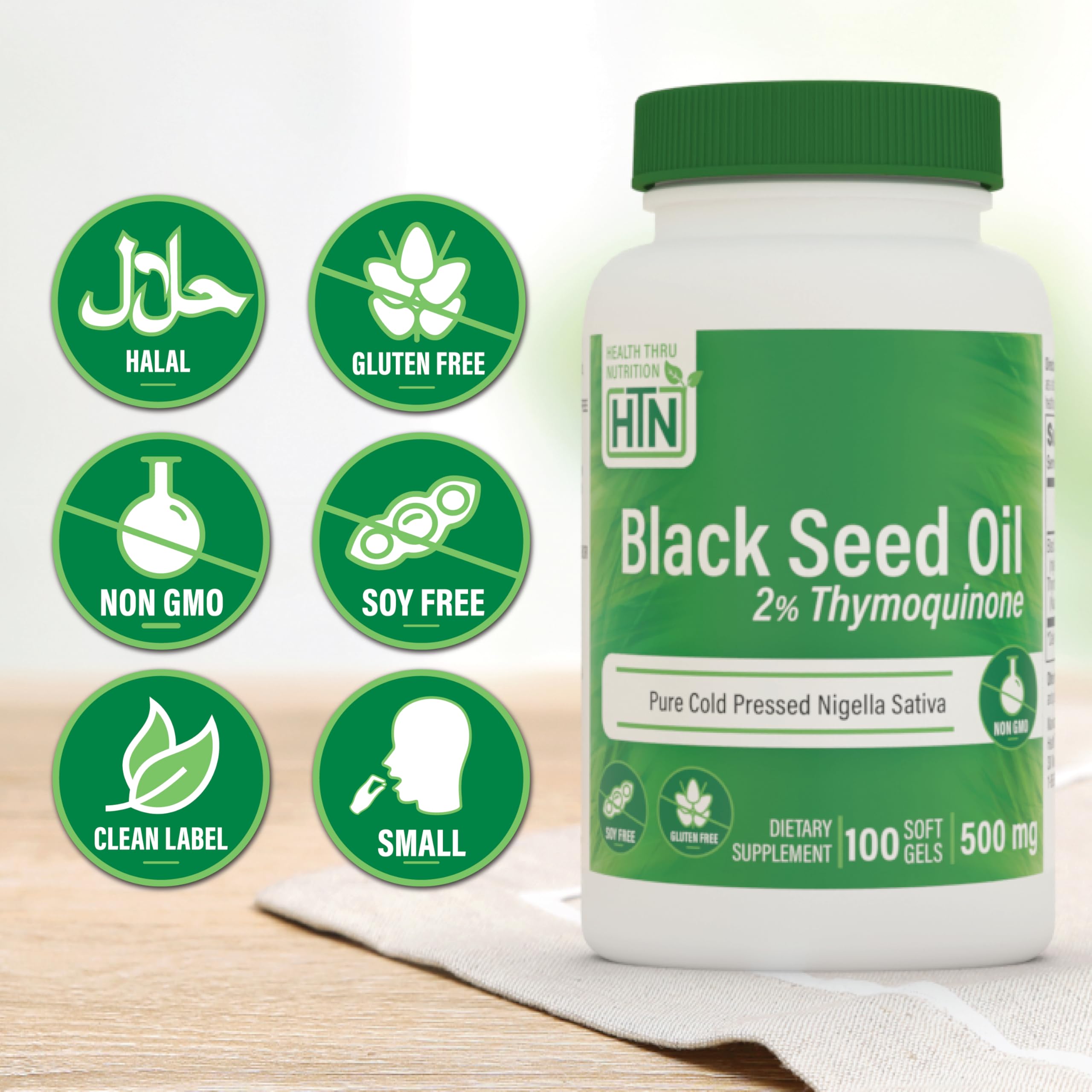 Health Thru Nutrition Nigella sativa seeds closeup indicating natural organic origin