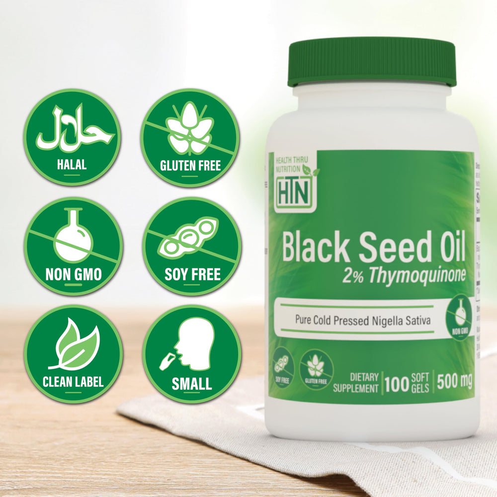 Health Thru Nutrition Nigella sativa seeds closeup indicating natural organic origin