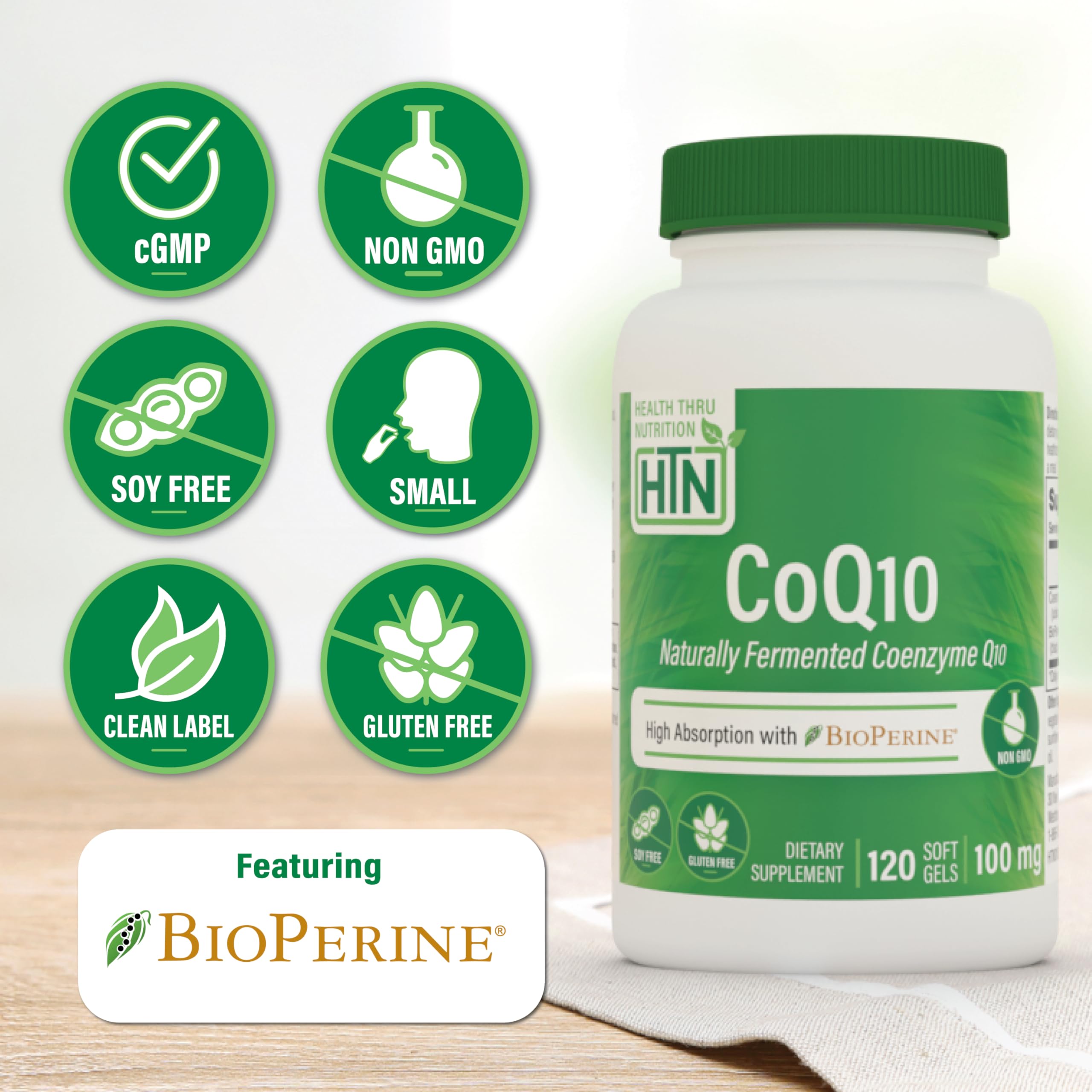 BioPerine ingredient close-up highlights absorption aid in the formula