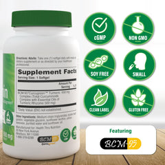 Curcugreen label close-up reflects clinically studied turmeric complex.
