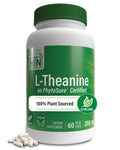 Health Thru Nutrition L-Theanine 200mg 60 Vegecaps – Relaxation & Focus | PhytoSure Certified