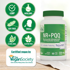 Health Thru Nutrition NAD+ Activator label closeup highlights premium formula for NAD+ support.