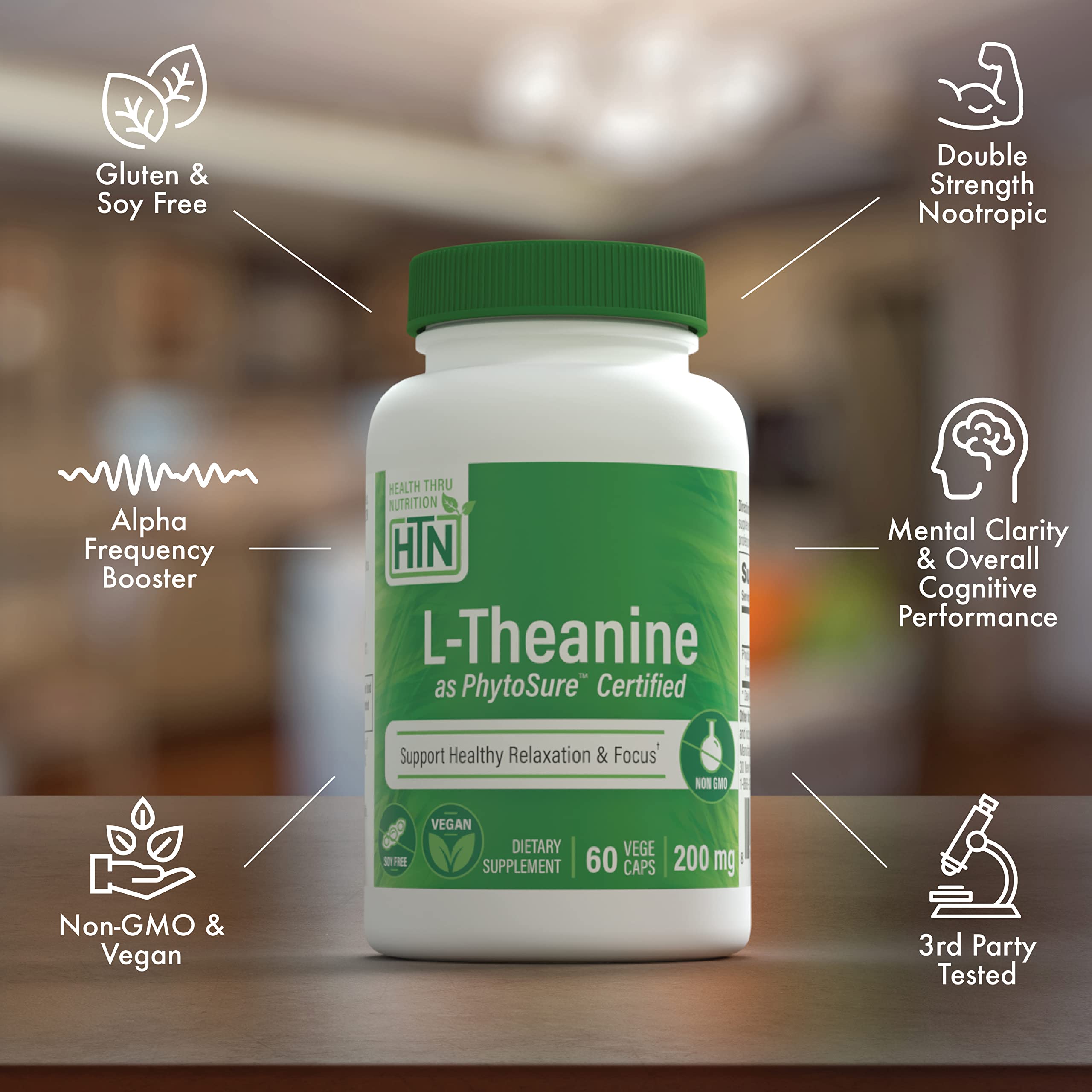 PhytoSure certified seal on Health Thru Nutrition packaging signals trusted quality