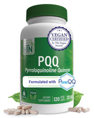 Health Thru Nutrition PQQ bottle pour emphasizes mitochondrial energy support