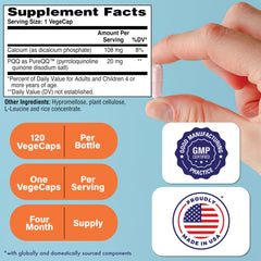 Health Thru Nutrition PQQ capsules closeup showing vegan, non-GMO formula
