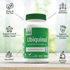 Third-party testing badge on Health Thru Nutrition packaging