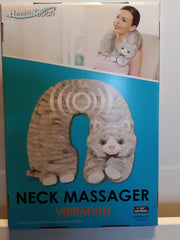 Health Touch Cat Neck Massager side view shows plush soft touch for comfort