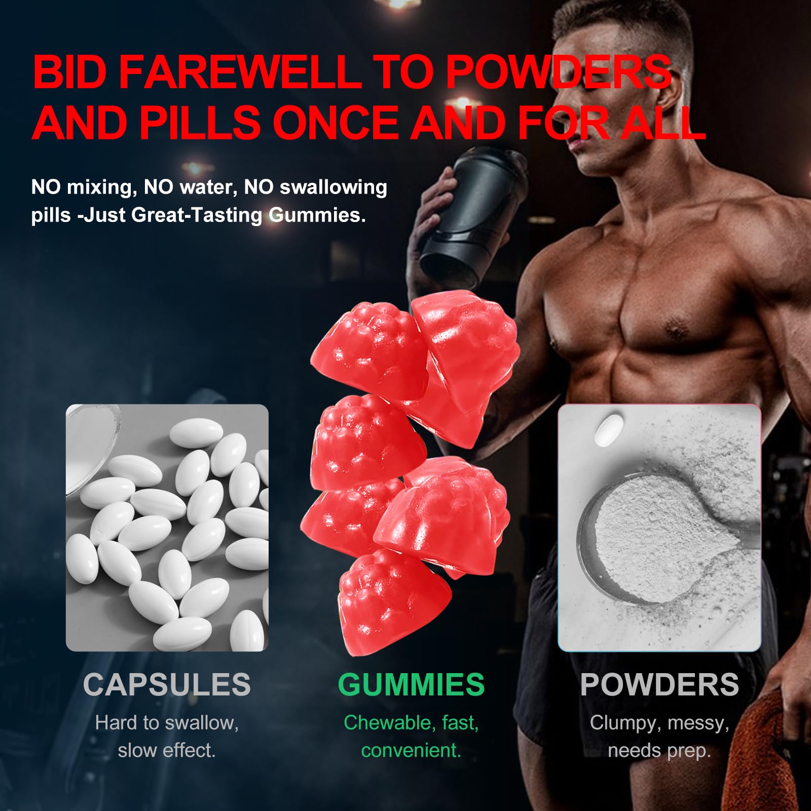 Health4All Creatine Gummies in a workout setup for routine planning