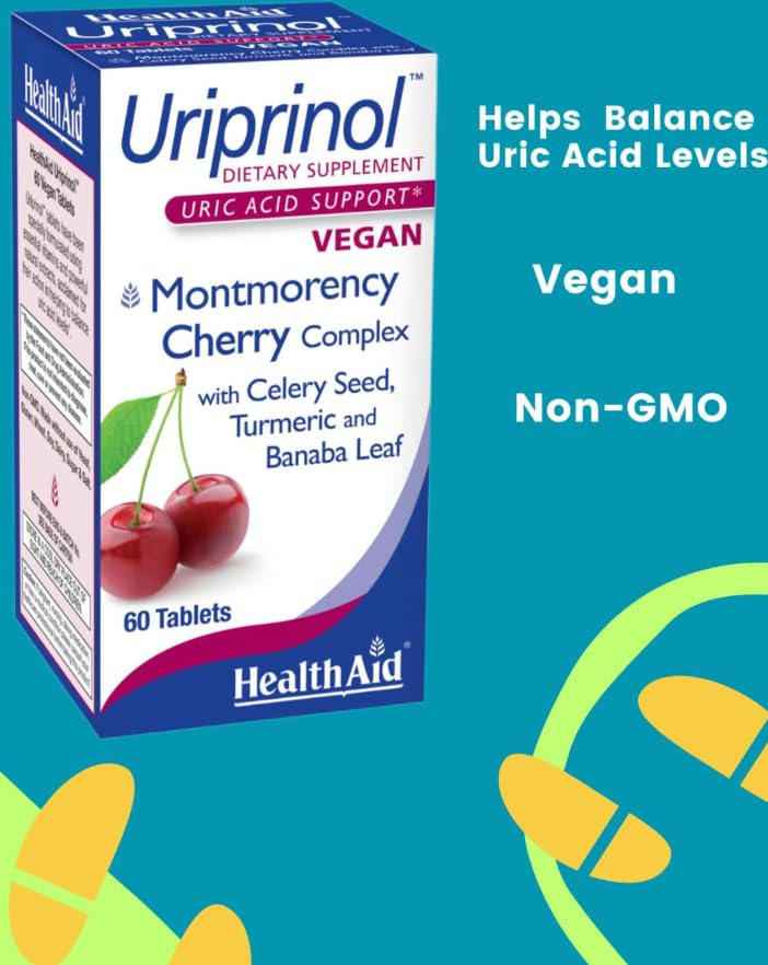 HealthAid Uriprinol Banaba leaf tablet detail for plant-based wellness