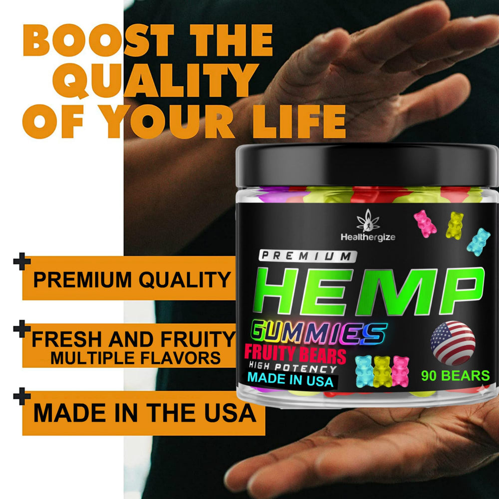 Healthergize gummies easy-to-chew for quick consumption.
