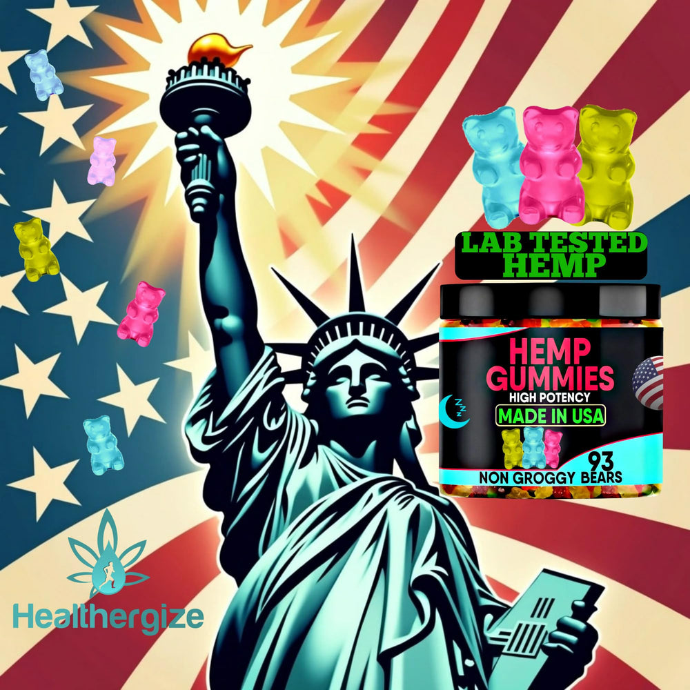 Healthergize Hemp Gummies Elderberry Boost: immunity-forward flavor in a chew.