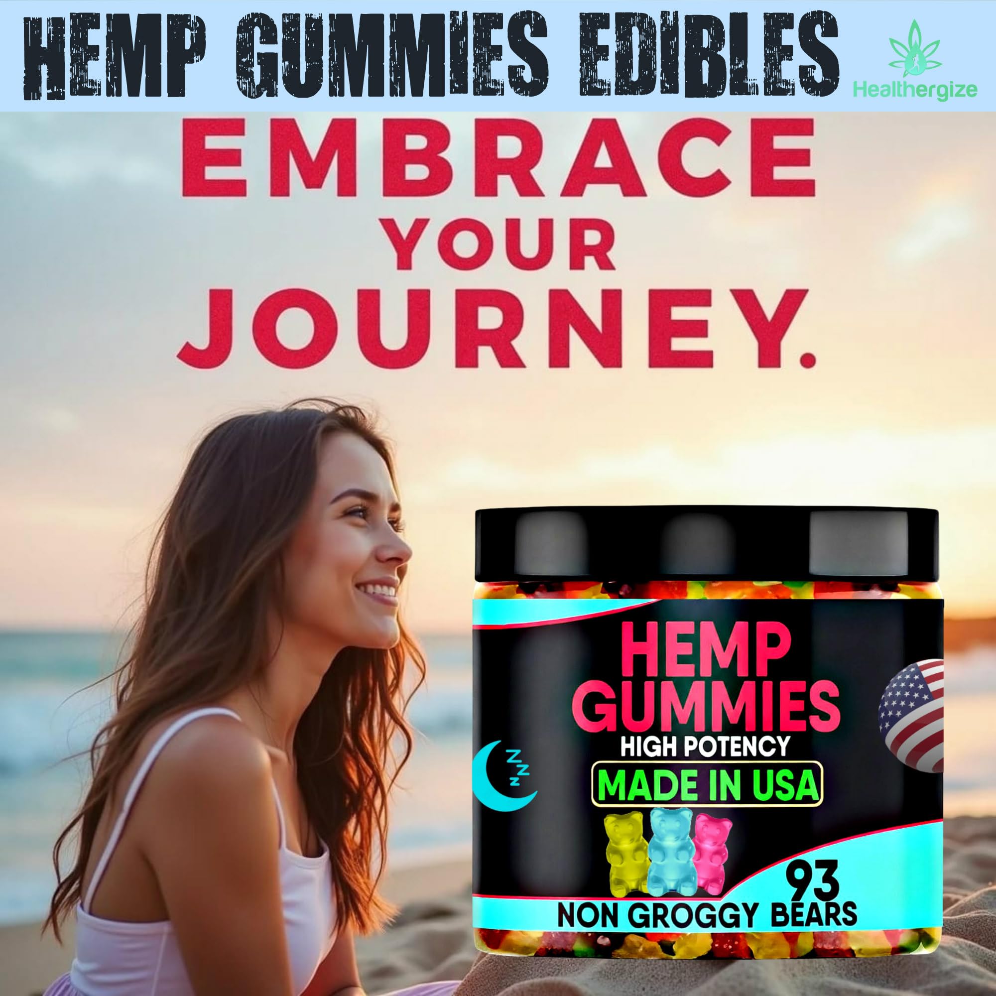 Healthergize Hemp Gummies Fiber Gummies: holistic wellness support in bites.