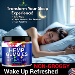 Healthergize hemp gummies fruity flavor closeup showcases tasty bites with no bitter aftertaste.