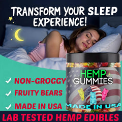 Healthergize Hemp Gummies Calm and Relaxation variety pack highlights fruity flavors