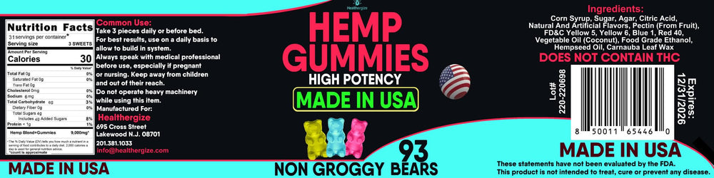Healthergize Hemp Gummies Nighttime Relaxation: ideal addition to a calm bedtime routine.