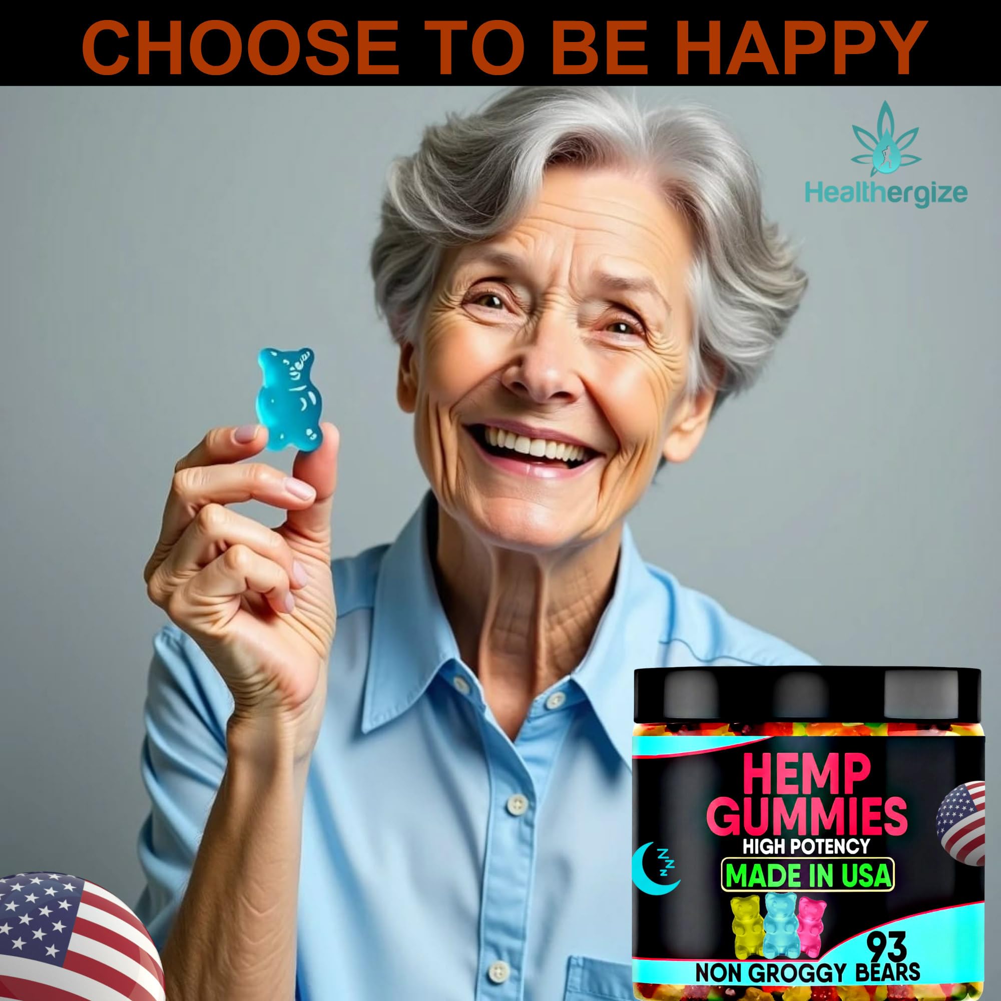 Healthergize Hemp Gummies USA Made Label: premium quality you can trust.