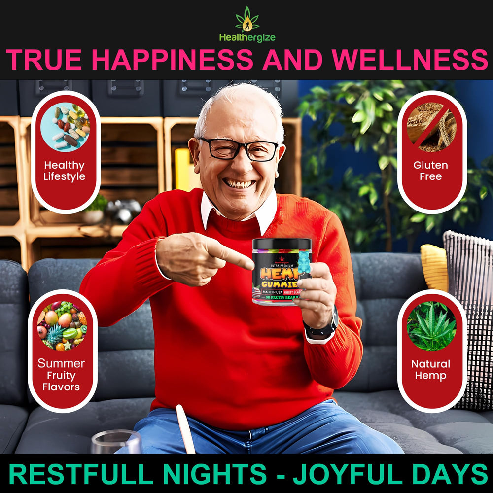 Healthergize USA-made label displayed on bottle for trusted quality.