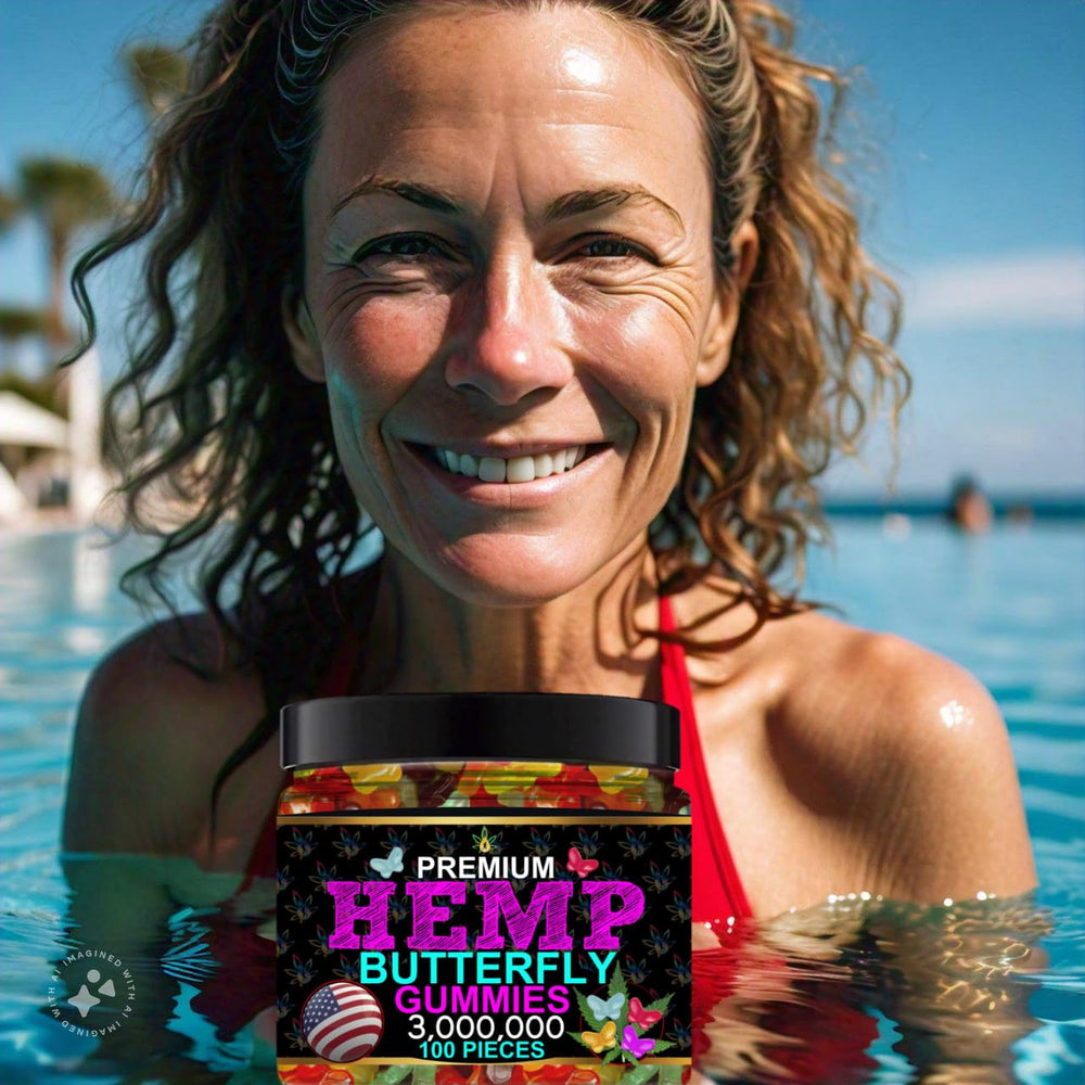 Nighttime routine photo with Healthergize gummies suggesting unwinding.