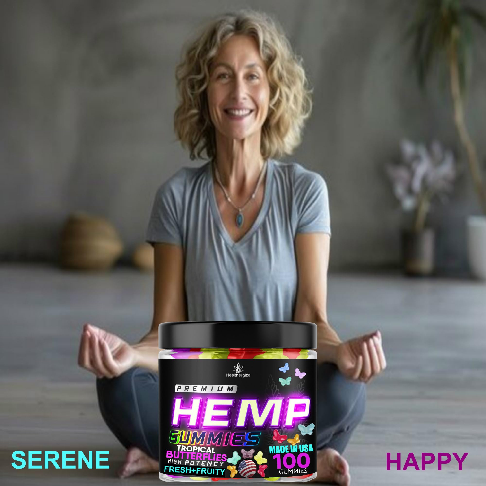 Healthergize omega-rich hemp oil promotes balanced daily wellness without fishy aftertaste.