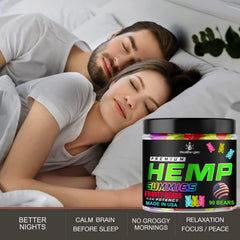 Healthergize premium hemp gummies pack for convenient daily use.