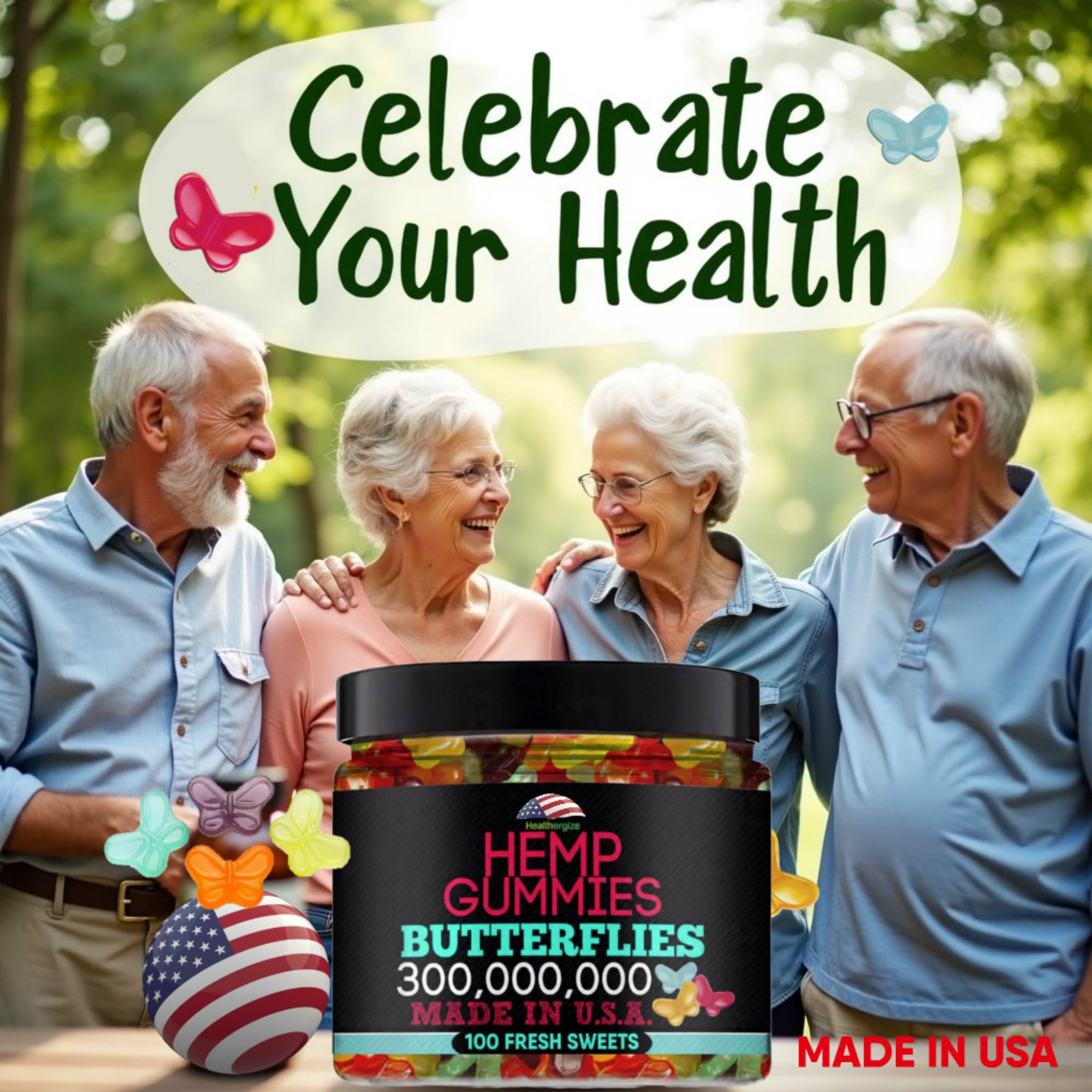 Healthergize sealed-for-safety packaging ensures freshness and tamper-evidence.