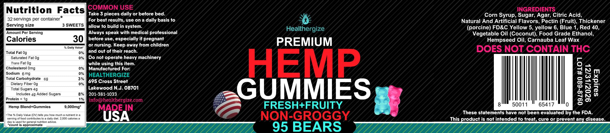 Healthergize gummies pair with other wellness products for a calming evening
