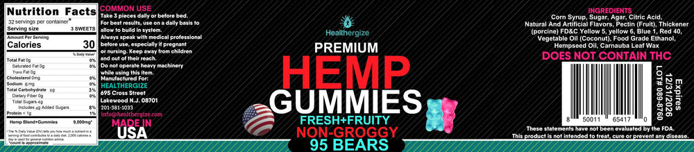 Healthergize gummies pair with other wellness products for a calming evening
