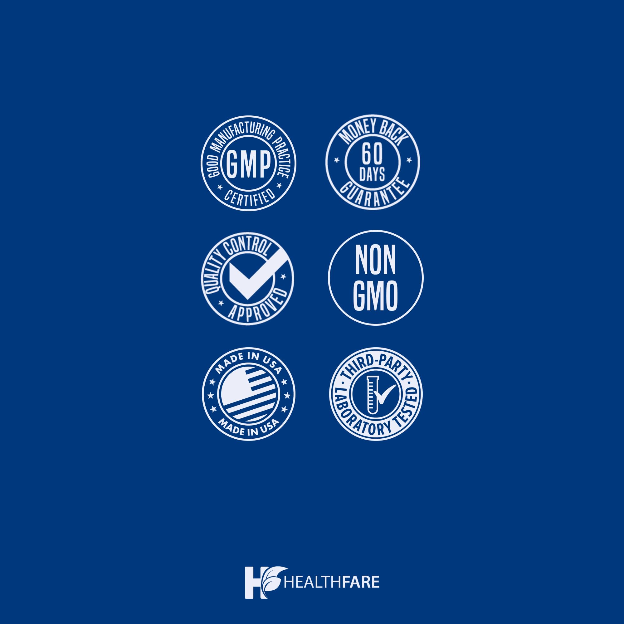 Healthfare two-month supply pack showing regimen.