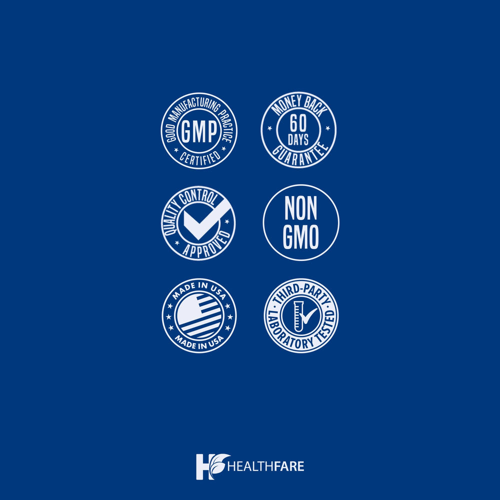 Healthfare two-month supply pack showing regimen.