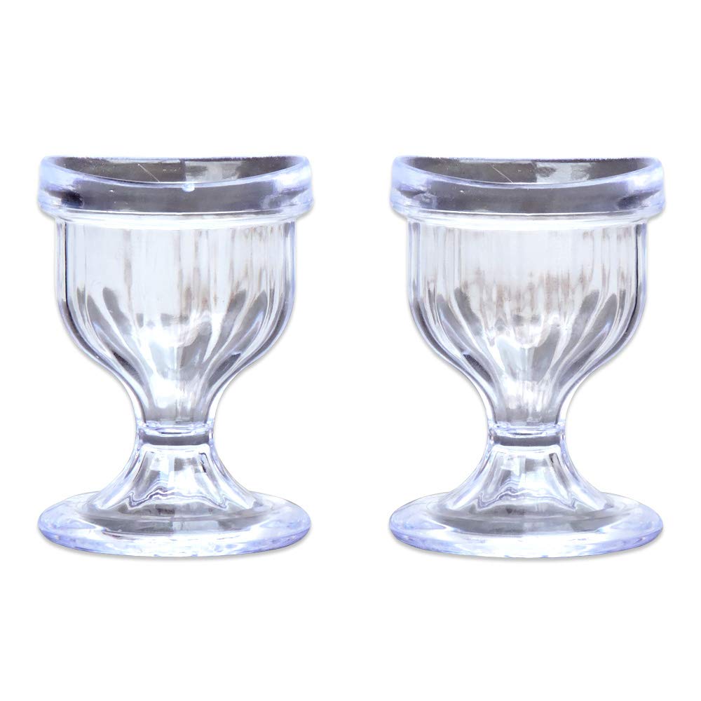 HealthGoodsIn eye wash cup set of 2 with universal fit for comfortable cleansing