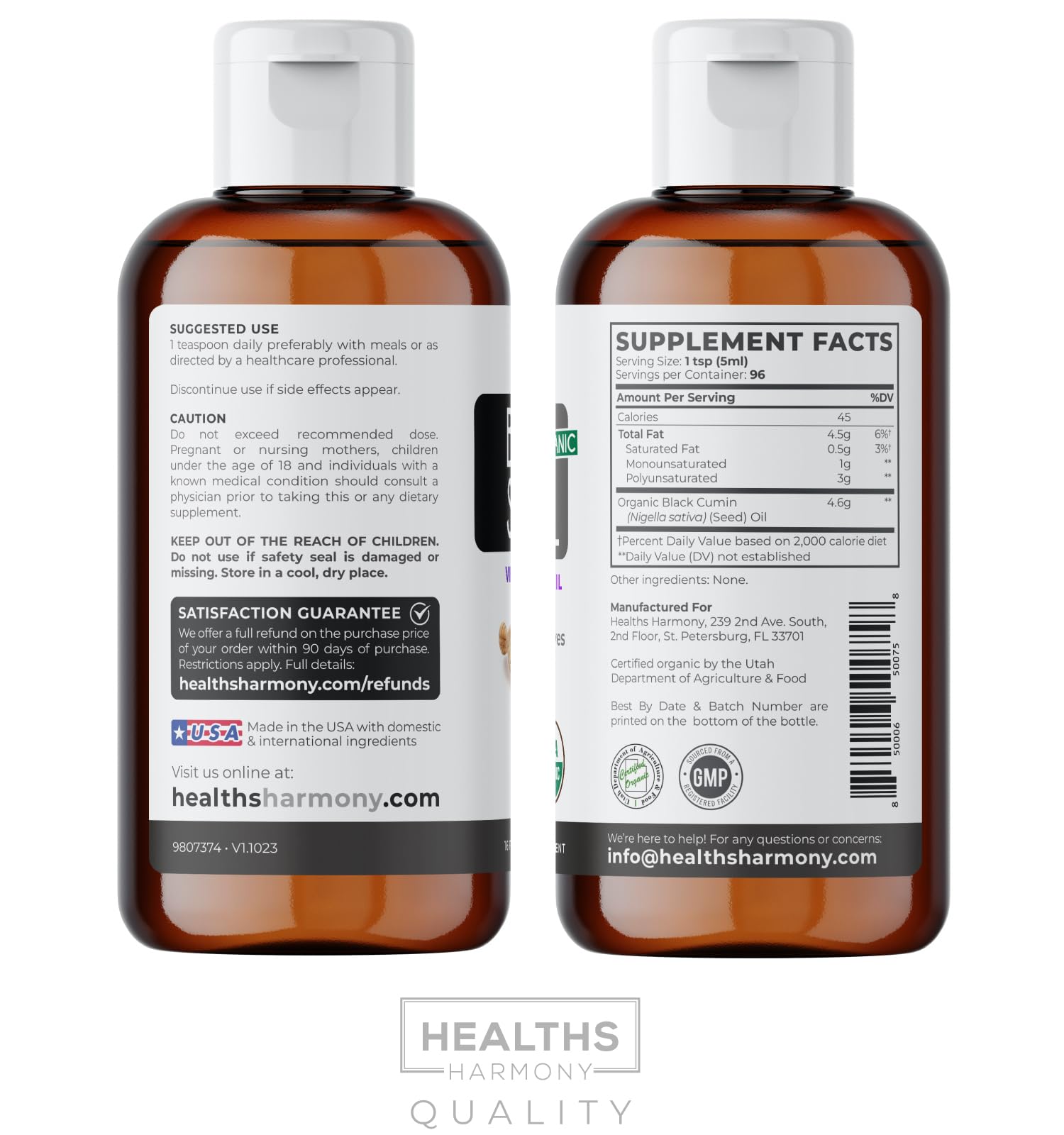 Long-lasting 16 oz bottle for extended use.