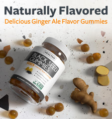Healths Harmony gummies show nigella sativa ingredient in each bite