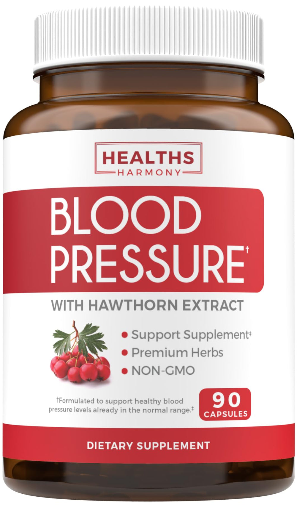 Healths Harmony Blood Pressure Support bottle for daily wellness support