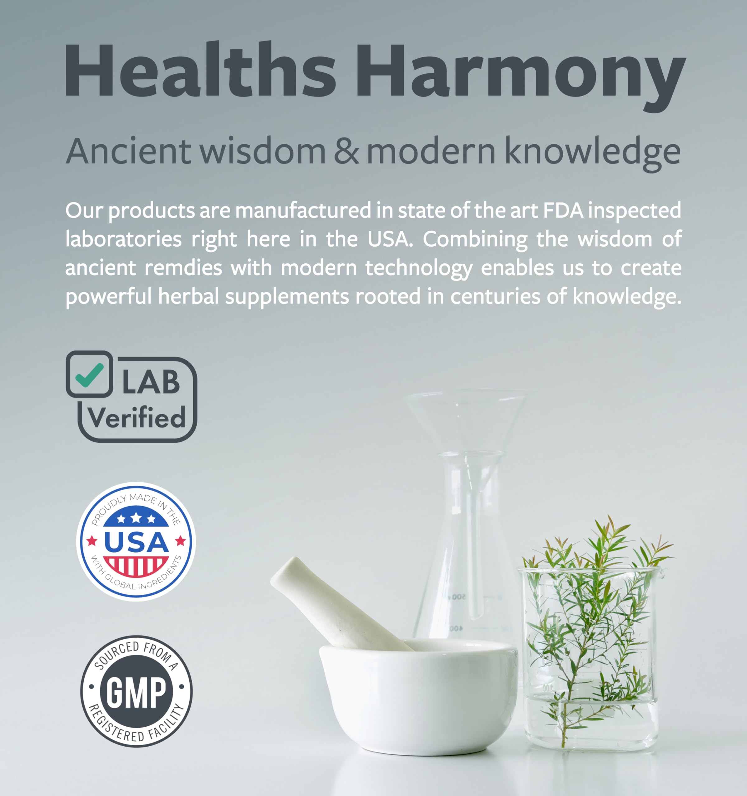 Healths Harmony bottle and packaging representing trusted brand