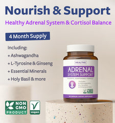 Healths Harmony L-Tyrosine and Ashwagandha capsules for calm focus