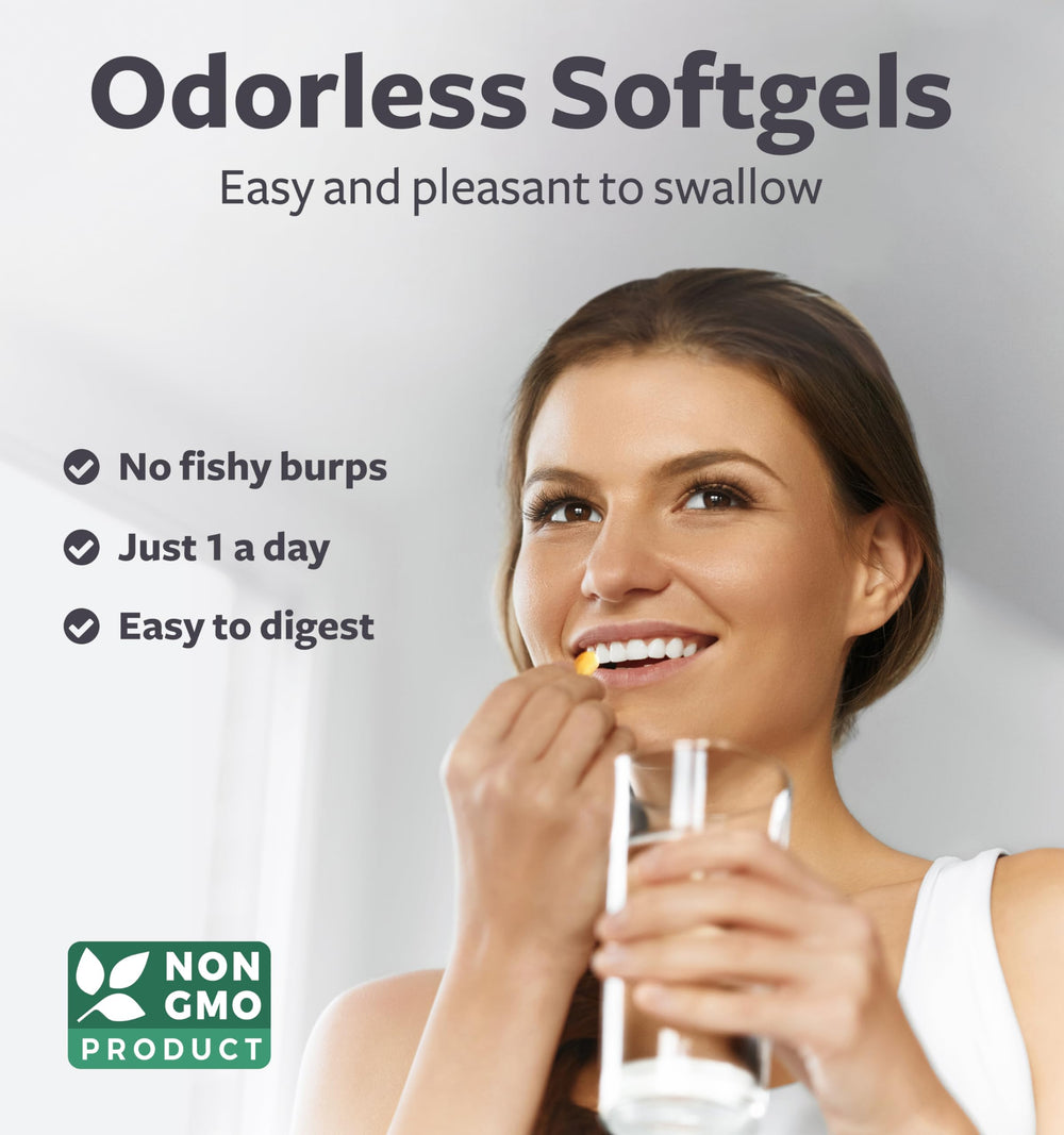 Provinal label detail on Healths Harmony Omega 7 bottle signaling patented purity.