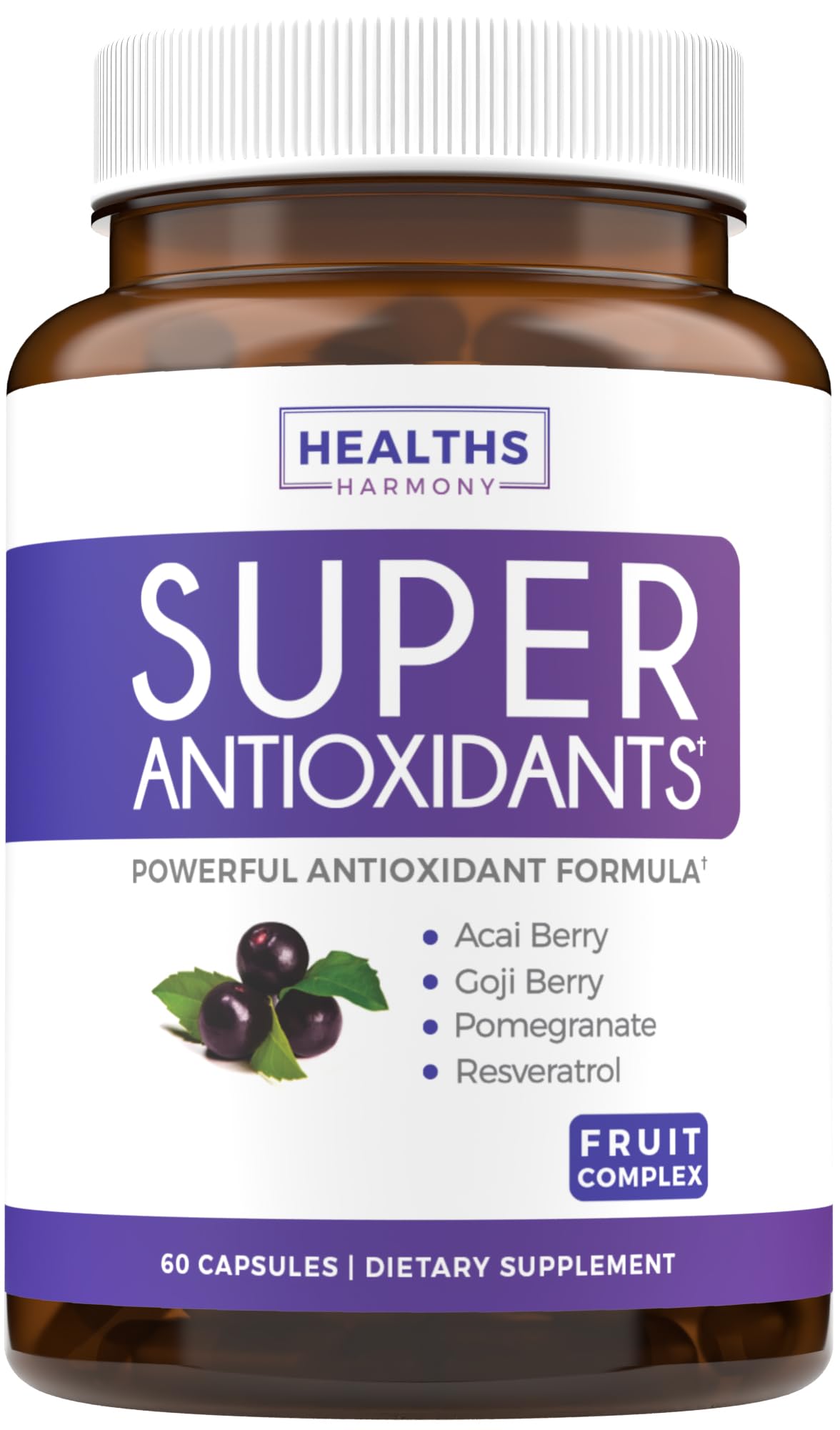 Healths Harmony Super Antioxidants bottle front showing bold wellness blend