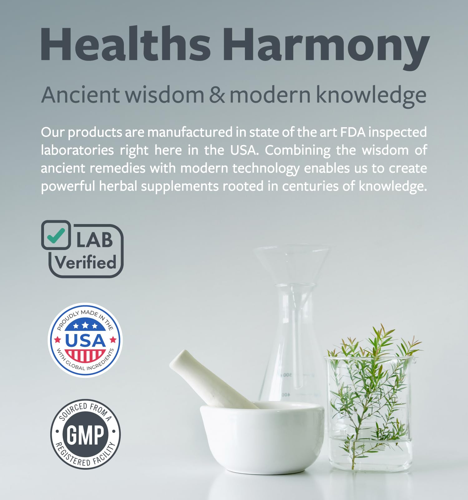 Healths Harmony Thyroid Support non-GMO label on box signals quality standards.